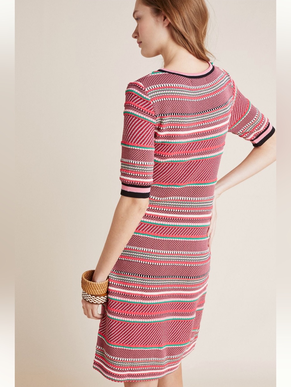 Anthropologie Aldomartins Alice Striped Knit Dress - Size Small - Picture 2 of 12